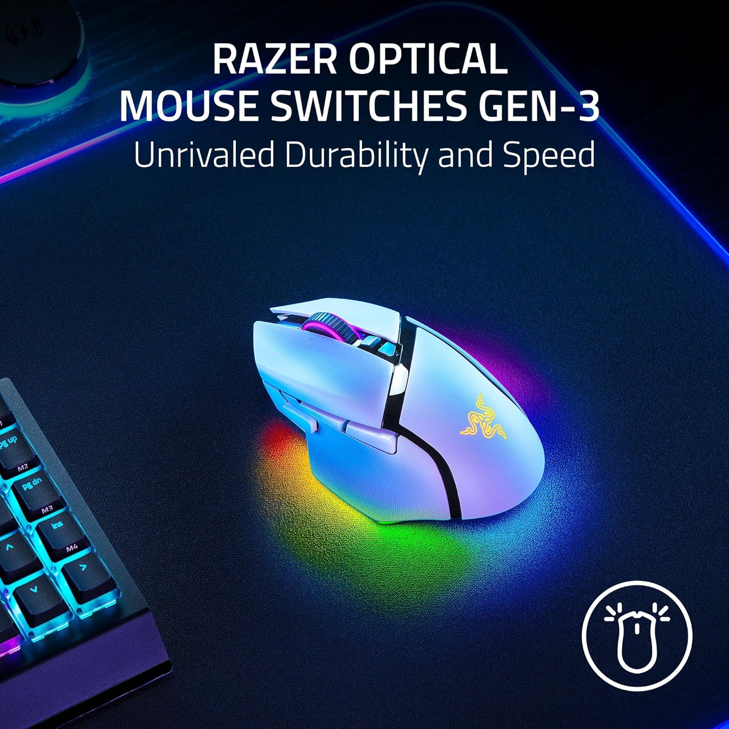 Buy Razer,Razer Basilisk V3 Pro 35K Wireless Gaming Mouse – White – Ergonomic, Fully Customisable, 35K Optical Sensor, Chroma RGB, Tilt Wheel, 13 Programmable Controls - Gadcet UK | UK | London | Scotland | Wales| Near Me | Cheap | Pay In 3 | Mice & Trackballs